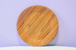 Assiette de service en teck vintage