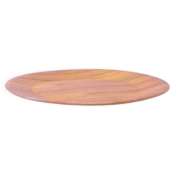 Assiette de service en teck vintage