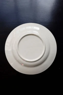 Assiette à dessert ancienne terre de fer Longchamp modèle Denise
