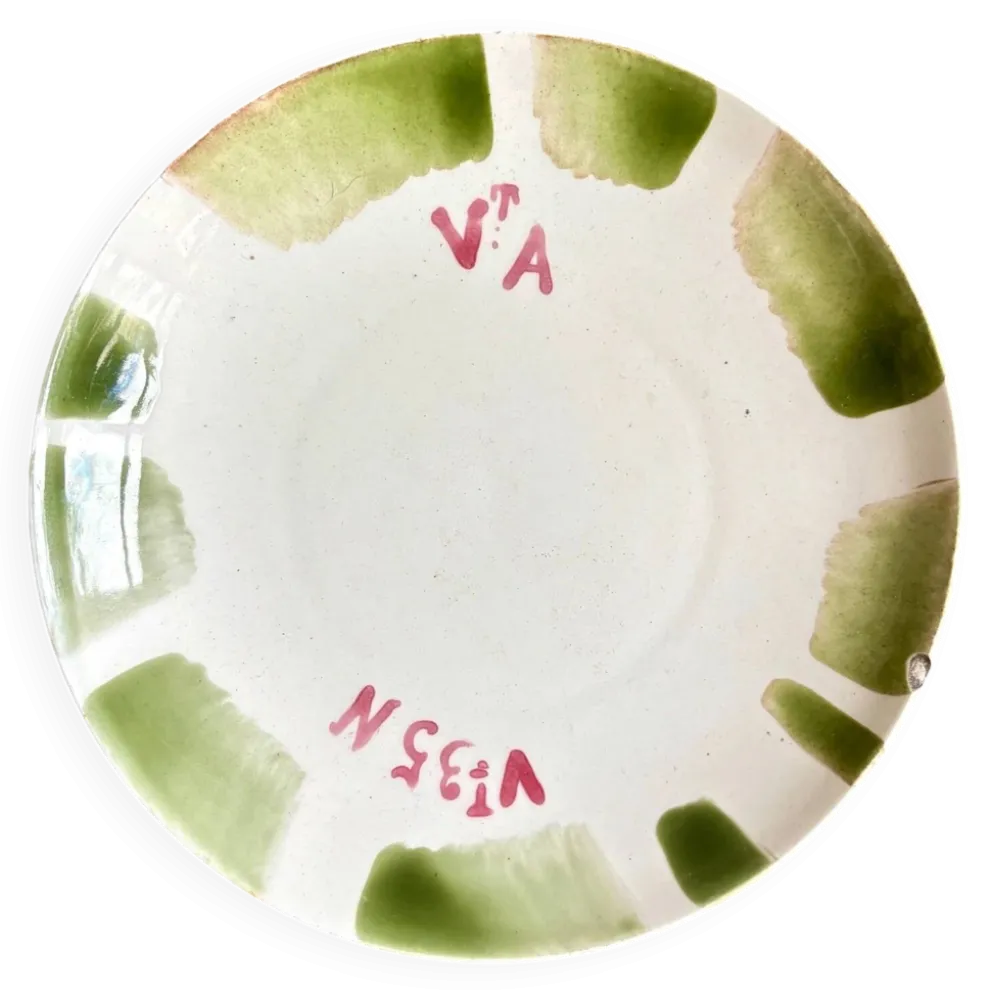 Assiette à dessert chromatique verte n°2