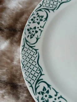 Assiette à dessert Digoin et Sarreguemines