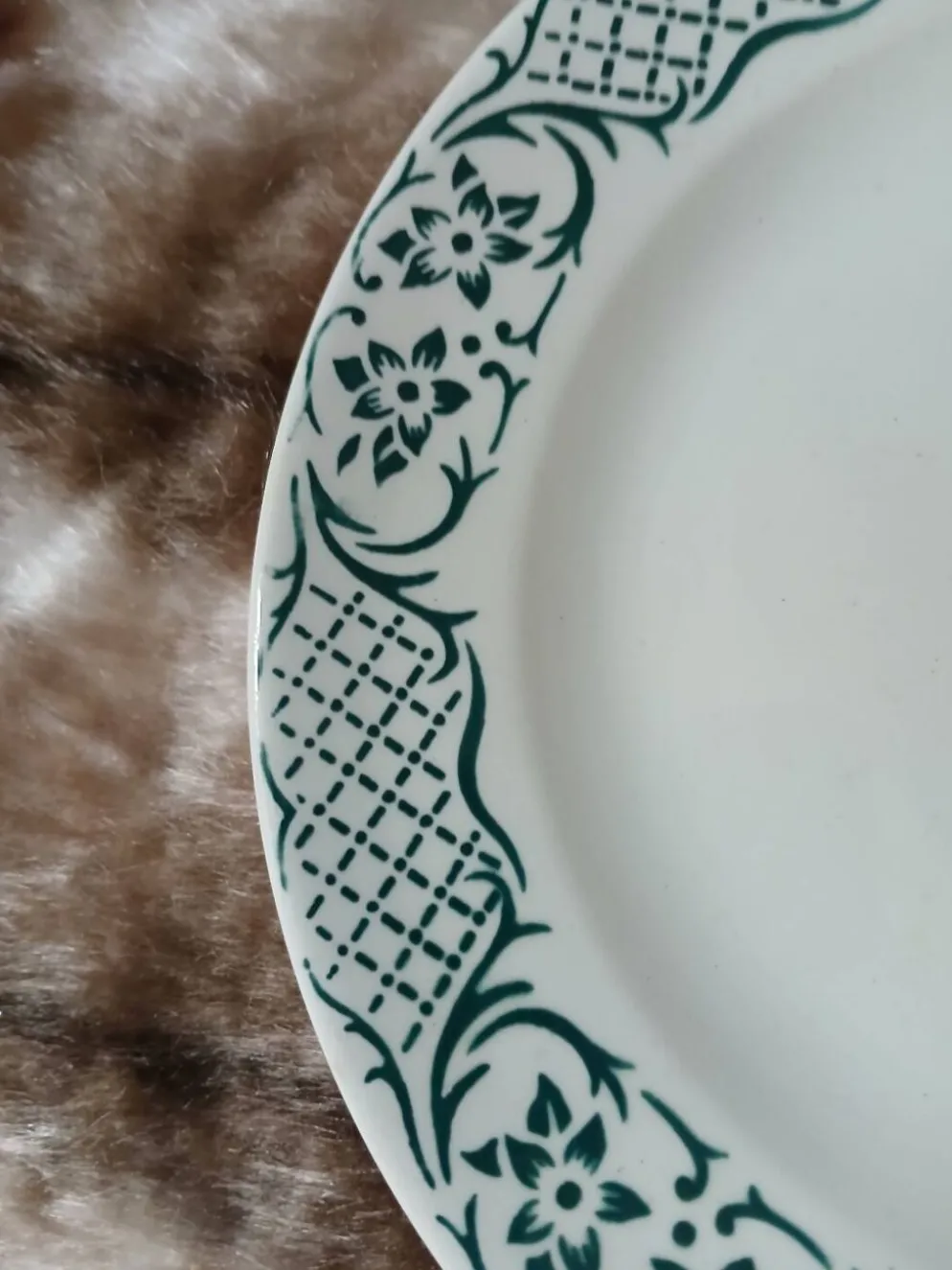 Assiette à dessert Digoin et Sarreguemines