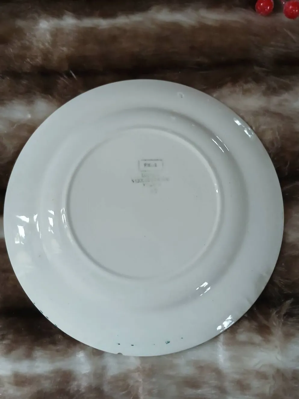 Assiette à dessert Digoin et Sarreguemines