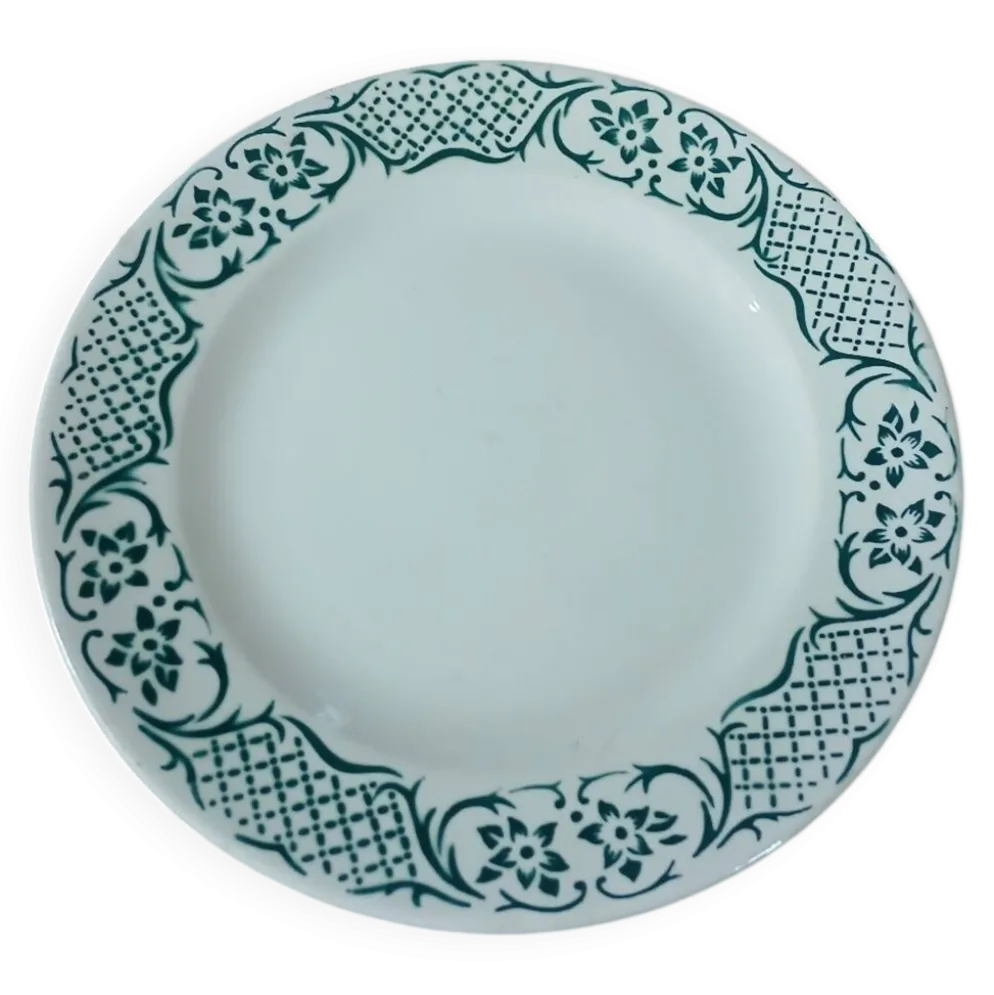 Assiette à dessert Digoin et Sarreguemines