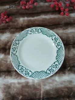 Assiette à dessert Digoin et Sarreguemines