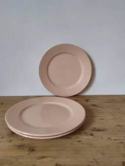 Assiette à dessert vintage en faïence - Digoin & Sarreguemines