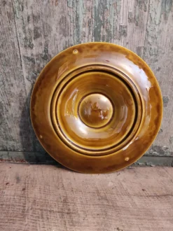 Assiette d’huîtres art déco Français majolique de Sarreguemines