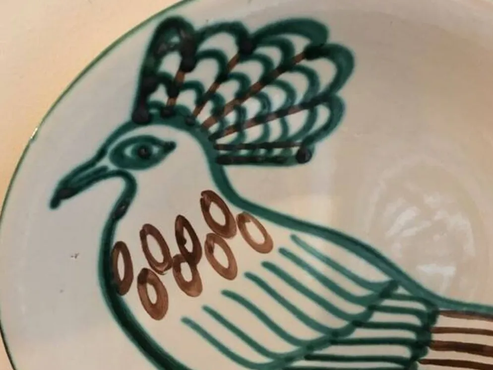 Assiette en céramique vintage Robert Picault Vallauris