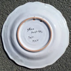 Assiette en faïence Martres Tolosane
