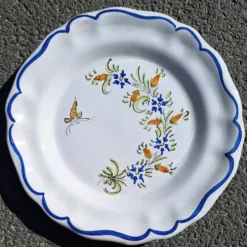Assiette en faïence Martres Tolosane