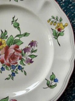 Assiette en porcelaine Luneville France
