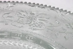 Assiette en verre Cibulak : plat moderne clair du milieu du siècle par Pavel Panek / 1974