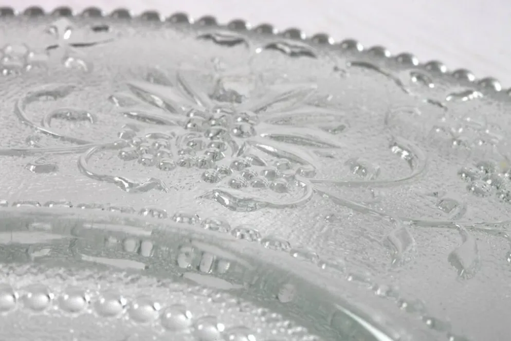 Assiette en verre Cibulak : plat moderne clair du milieu du siècle par Pavel Panek / 1974