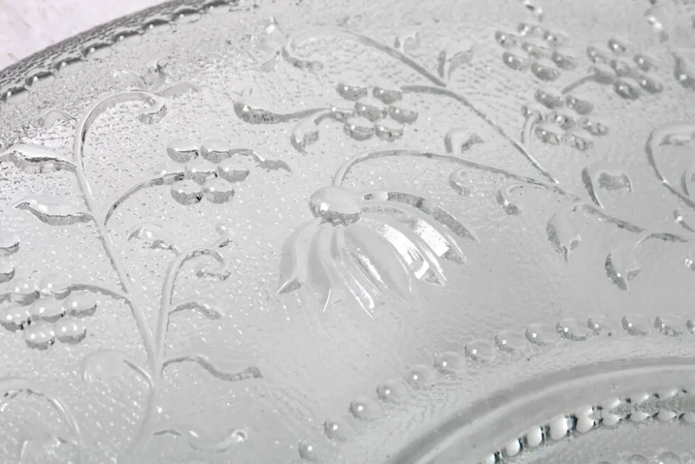 Assiette en verre Cibulak : plat moderne clair du milieu du siècle par Pavel Panek / 1974