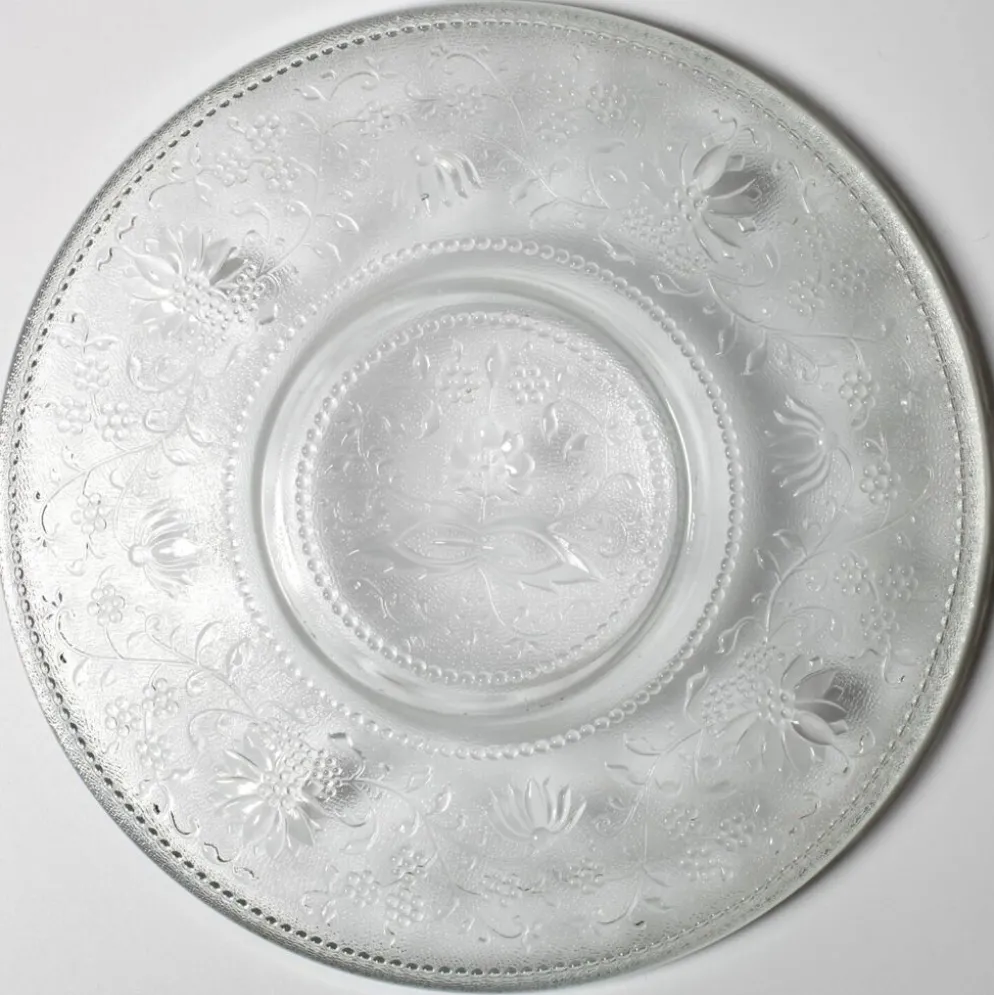 Assiette en verre Cibulak : plat moderne clair du milieu du siècle par Pavel Panek / 1974