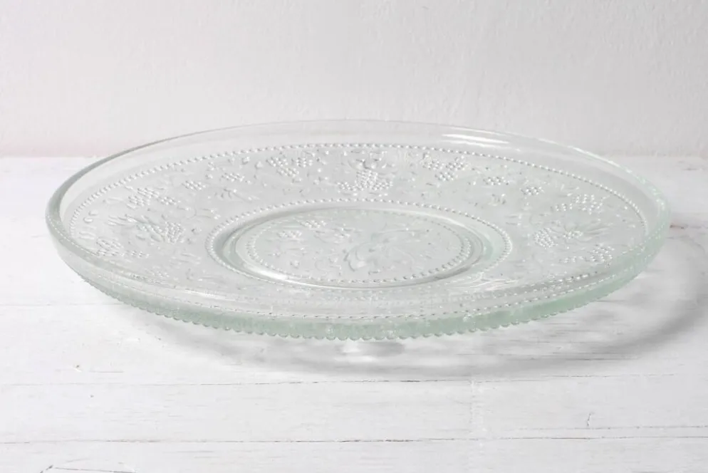 Assiette en verre Cibulak : plat moderne clair du milieu du siècle par Pavel Panek / 1974