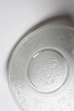 Assiette en verre Cibulak : plat moderne clair du milieu du siècle par Pavel Panek / 1974