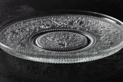 Assiette en verre Cibulak : plat moderne clair du milieu du siècle par Pavel Panek / 1974