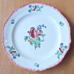 Assiette faïencerie de Gien modèle Lorraine fait main