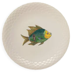 Assiette Gien “Baie d’Halong” – décor poisson – vintage