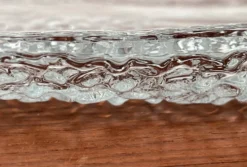 Assiette à gâteau en verre design arbre des quatre saisons vintage de Riedel Glas, années 1970