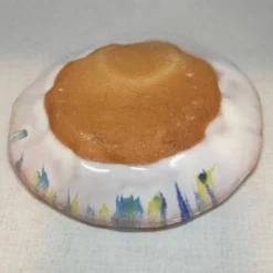 Assiette Hagi Ware à Traînée à la Main, 13,5 cm — Seseragi
