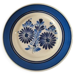 Assiette HB Quimper décor floral années 60-70