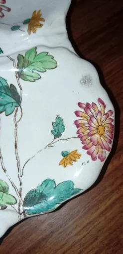 Assiette à huîtres anglaise ancienne fin XIXème - début XXème