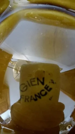 Assiette à huîtres en faïence Gien