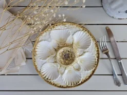 Assiette à huîtres Longchamp