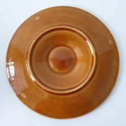 Assiette à huîtres vintage faïence de Longchamp