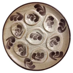 Assiette à huîtres vintage française de Pornic