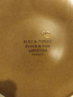 Assiette à huîtres vintage française de Pornic