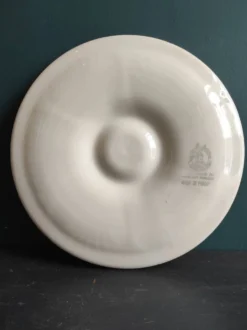 Assiette à huîtres vintage française du Moulin des Loups