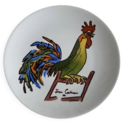 Assiette Jean Cocteau Coq – Promo-Céram – Porcelaine – 24 cm