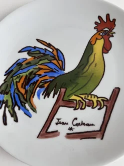 Assiette Jean Cocteau Coq – Promo-Céram – Porcelaine – 24 cm