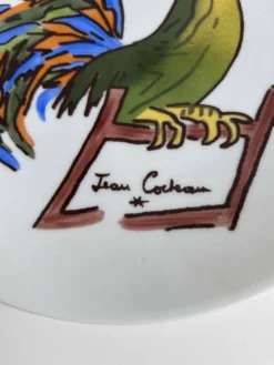 Assiette Jean Cocteau Coq – Promo-Céram – Porcelaine – 24 cm
