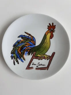 Assiette Jean Cocteau Coq – Promo-Céram – Porcelaine – 24 cm