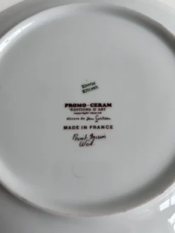 Assiette Jean Cocteau Coq – Promo-Céram – Porcelaine – 24 cm