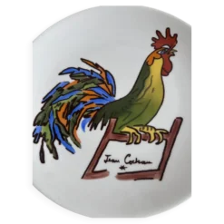 Assiette Jean Cocteau Coq – Promo-Céram – Porcelaine – 24 cm