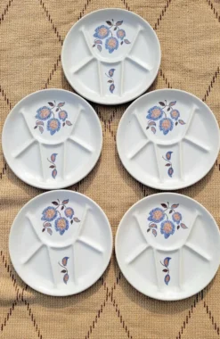 Assiette lot de 5 St Amand modèle Sologne vintage