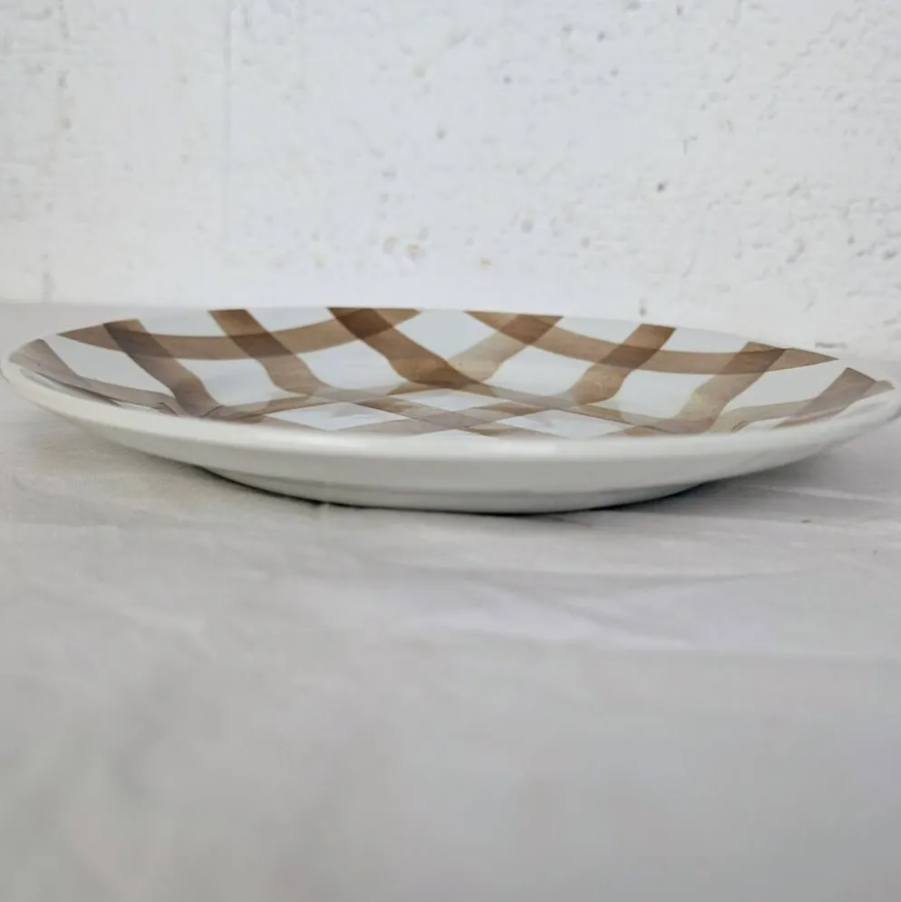 Assiette Moulin des Loups & Hamage - modèle Nappe