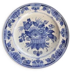 Assiette murale en Delft bleu peinte à la main authentique par Zenith Gouda (1983)
