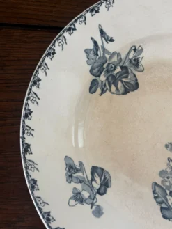 Assiette plate ancienne Sarreguemines Stella
