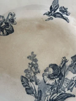 Assiette plate ancienne Sarreguemines Stella