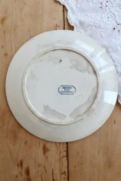 Assiette plate ancienne terre de fer Sarreguemines U&C modèle Mignon