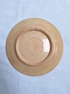 Assiette plate artisanal