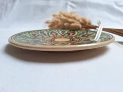 Assiette plate artisanal