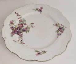 Assiette plate en Porcelaine de Limoges – Havland – Décor Floral