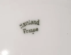 Assiette plate en Porcelaine de Limoges – Havland – Décor Floral